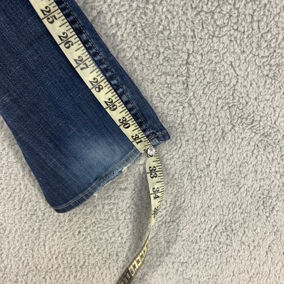 Hudson Womens Jeans Flap Pocket Slim Straight Pants Denim Sz 28 Low Rise - Picture 7 of 16